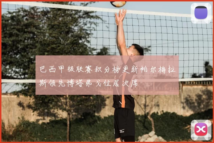 巴西甲级联赛积分榜更新帕尔梅拉斯领先博塔弗戈位居次席