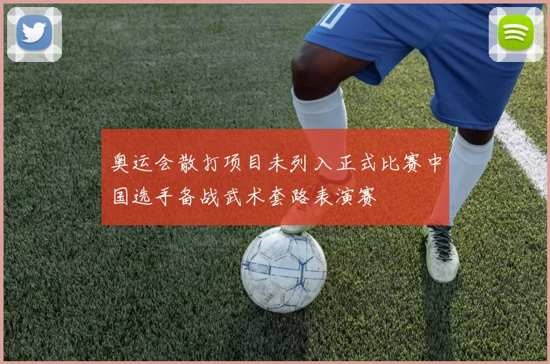 奥运会散打项目未列入正式比赛中国选手备战武术套路表演赛